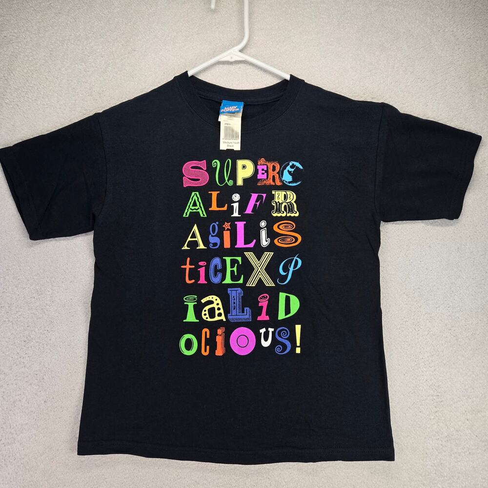 Disney Cameron Macintosh Mary Poppins Theatre Production Shirt Youth M NWT VTG